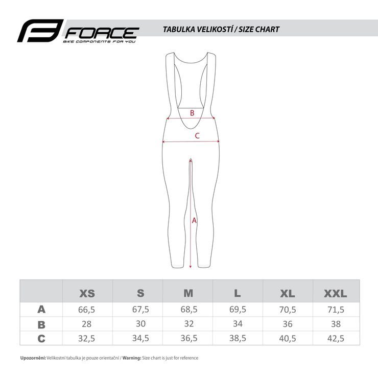 FORCE REFLEX LINE LADY bez vložky, černé
