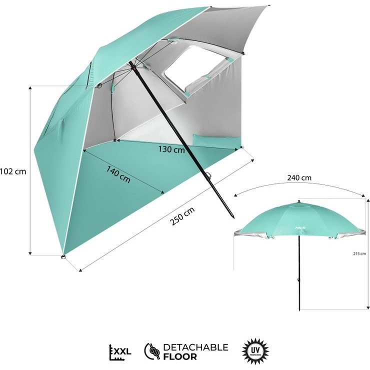 NILS Camp NC17114 240 cm zelený