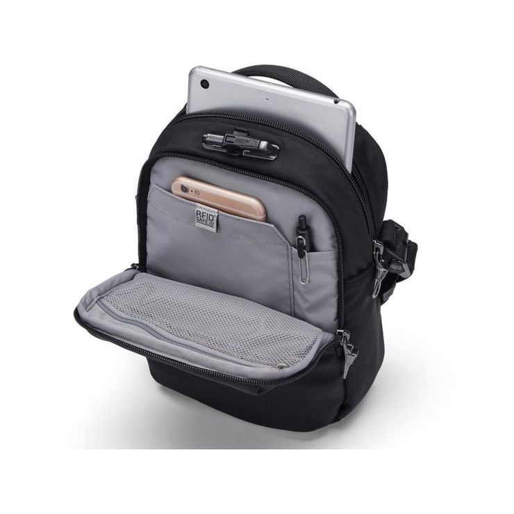 PACSAFE V COMPANION CROSSBODY 5L jet black