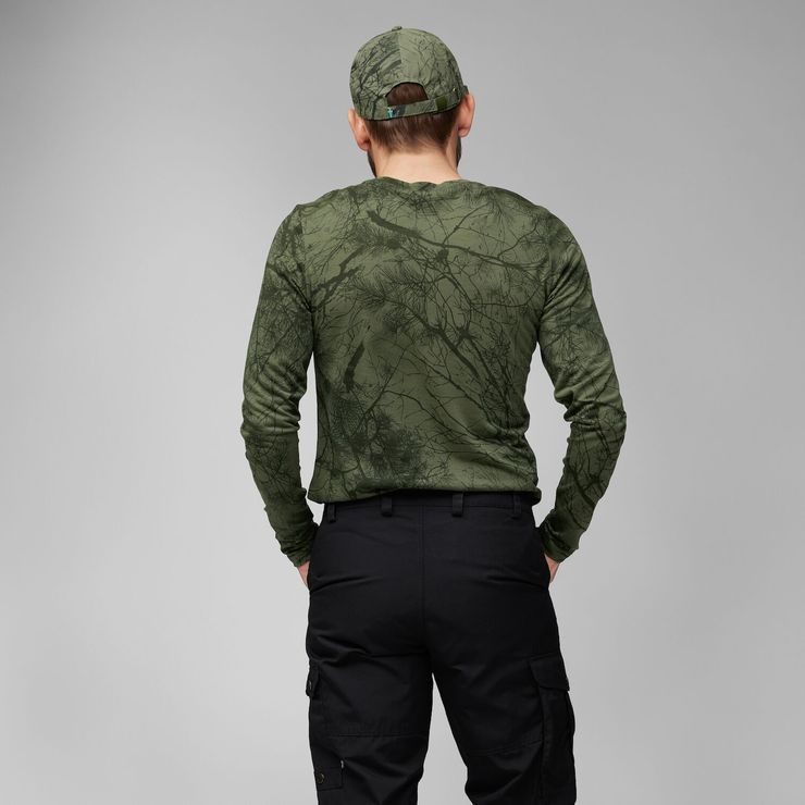 FJÄLLRÄVEN Värmland Wool LS M, Green Camo