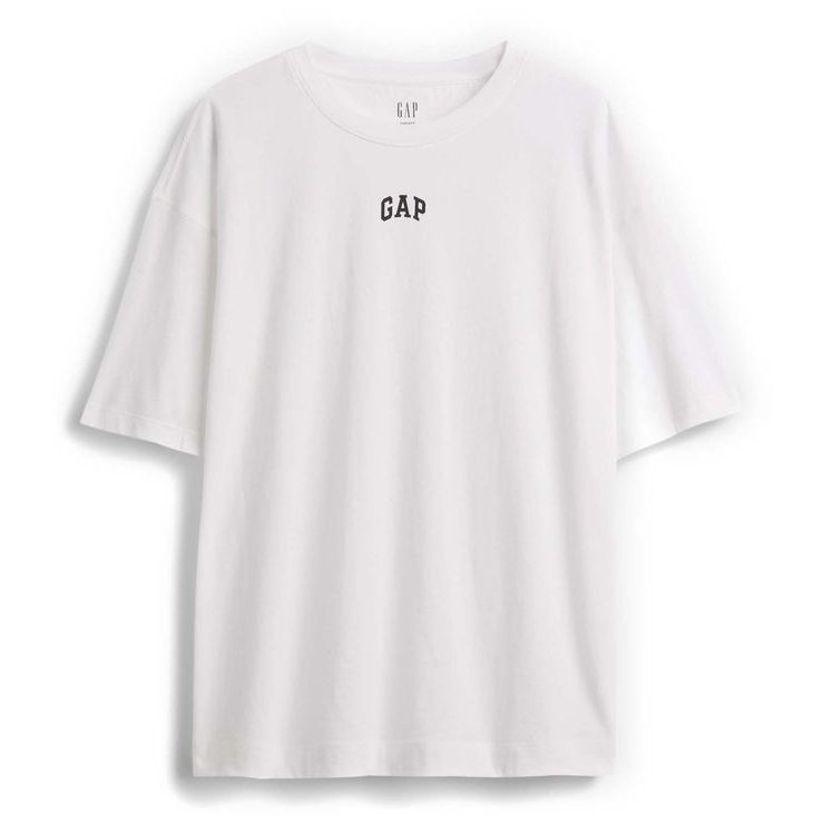 GAP 887650-05 Oversize tričko s logem VintageSoft Bílá
