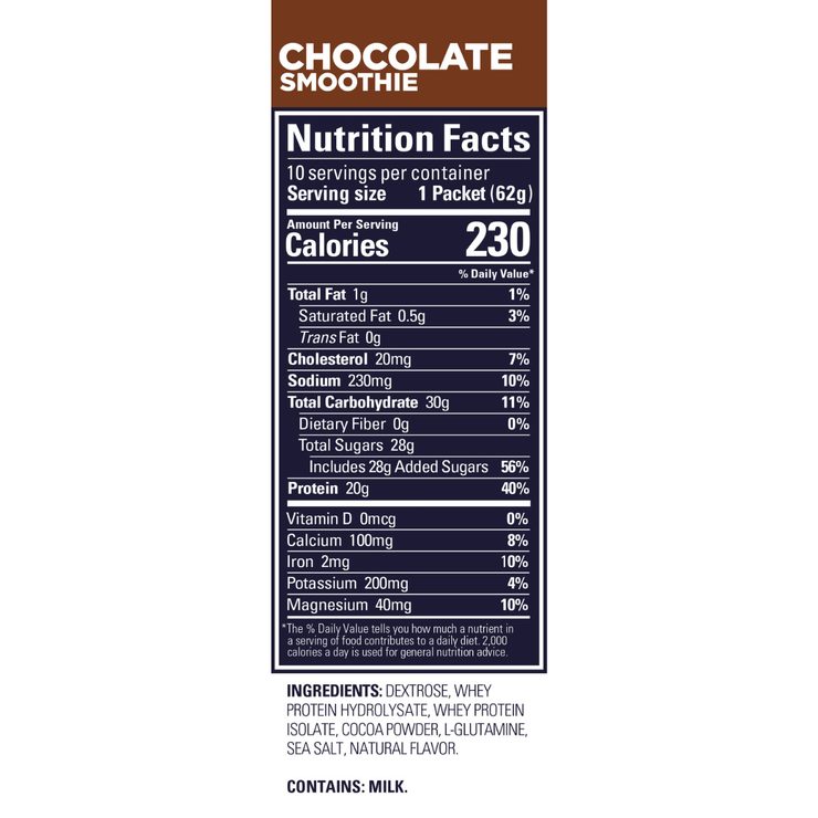 GU Roctane Recovery Drink Mix 62 g Chocolate Smoothie