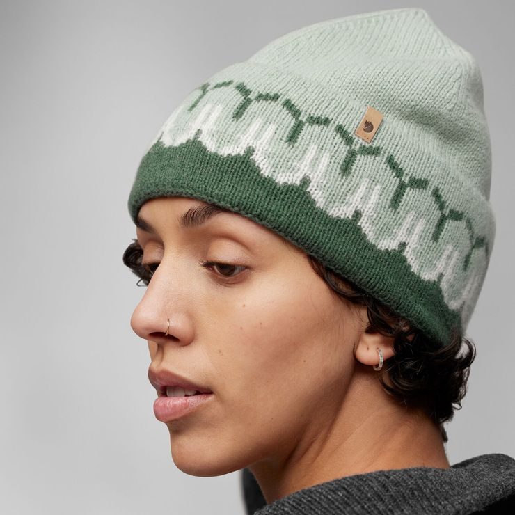 FJÄLLRÄVEN Övik Path Knit Beanie, Dark Navy-Navy
