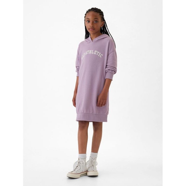 GAP Dětské mikinové šaty Gap Athletic Fialová