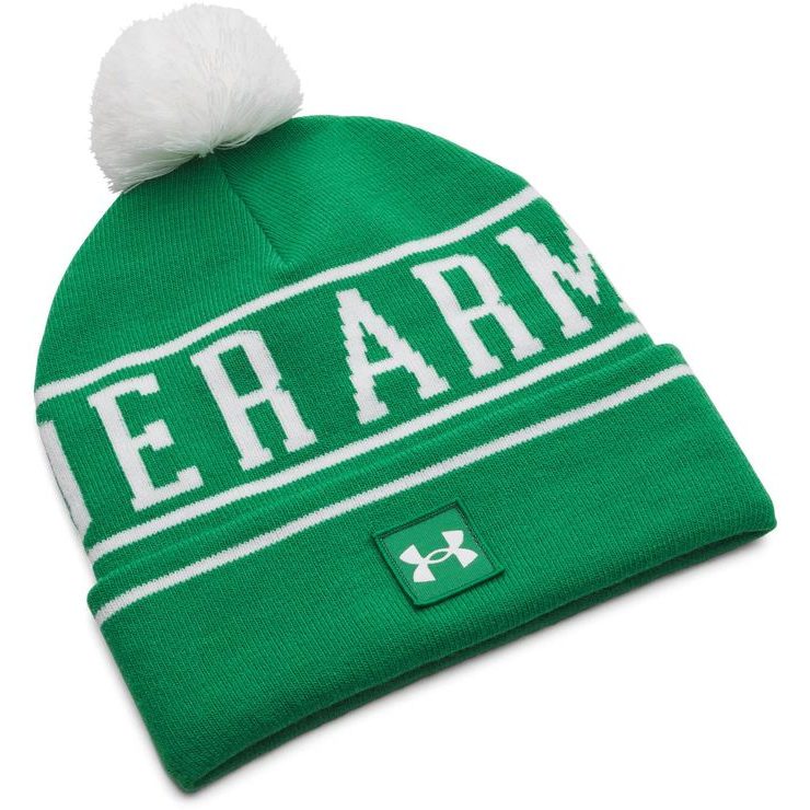 UNDER ARMOUR M Halftime Pom Beanie 305-GRN