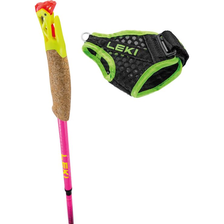 LEKI Ultratrail FX.One Superlite, neonpink-neonyellow-naturalcarbon