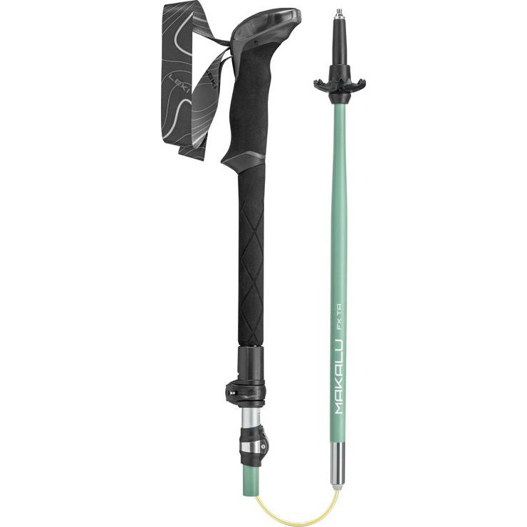 LEKI Makalu FX TA 100-120 cm, silver-greygreen-white