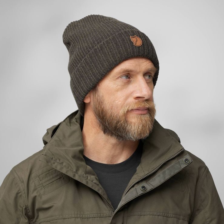 FJÄLLRÄVEN Sörmland Reversible Beanie Dark Olive