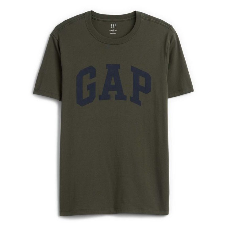 GAP 856659-54 Tričko s logem Everyday Soft Zelená