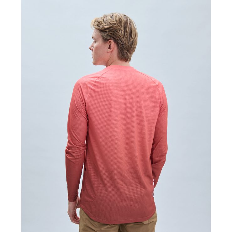 POC M's Essential MTB Lite LS Jersey Gradient Ammolite Coral
