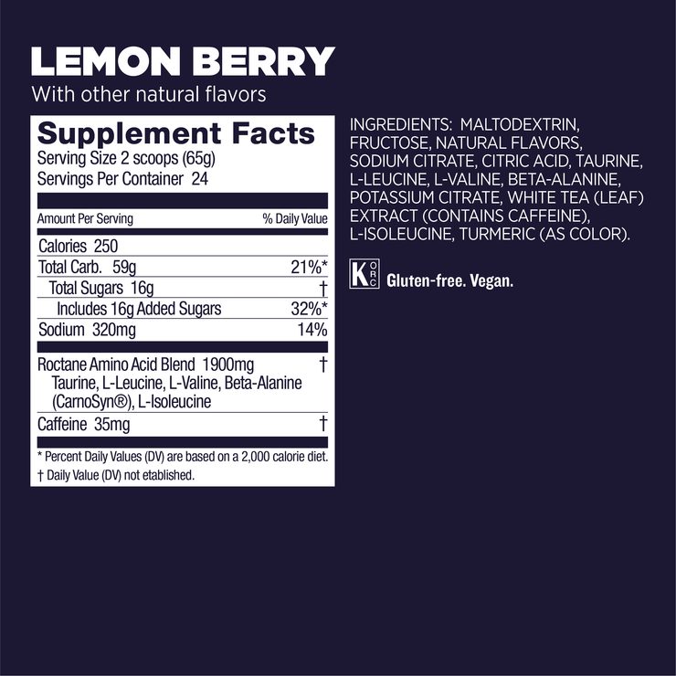 GU Roctane Energy Drink Mix 1560 g Lemon/Berry