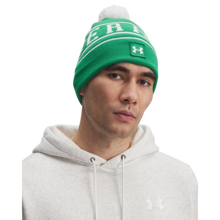 UNDER ARMOUR M Halftime Pom Beanie 305-GRN