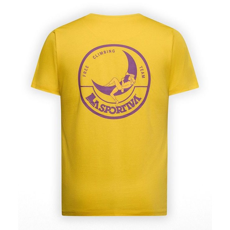 LA SPORTIVA Climbing on the Moon T-Shirt M Giallo/Viola
