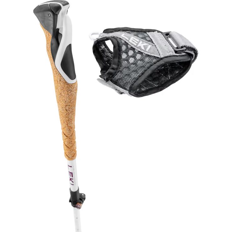 LEKI Cross Trail FX Superlite Compact 100 - 120 cm, white-ferra-black