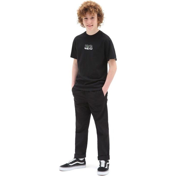 VANS BY RANGE ELASTIC WAIST PANT BOYS, black
