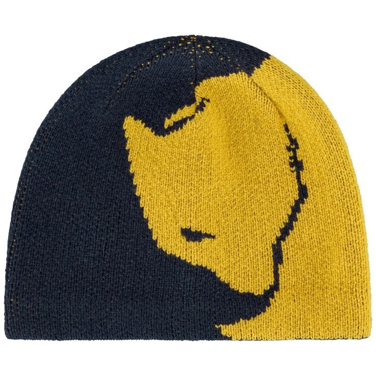 FJÄLLRÄVEN Bergtagen Jacquard Beanie Dark Navy-Mustard Yellow