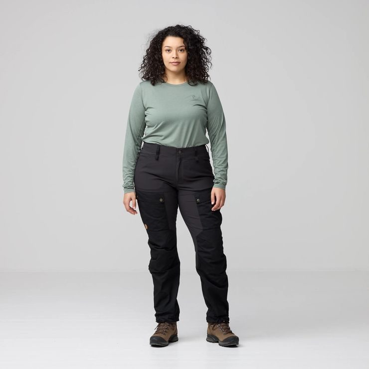 FJÄLLRÄVEN Keb Trousers Curved W Black Oak