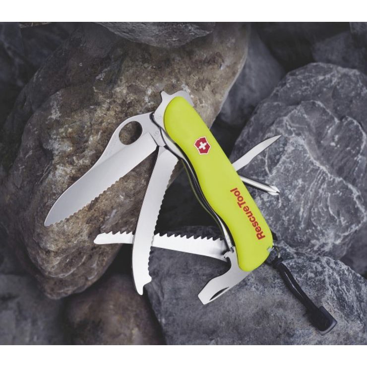 VICTORINOX RESCUE TOOL MW, 111 mm, žlutá luminescentní, blister
