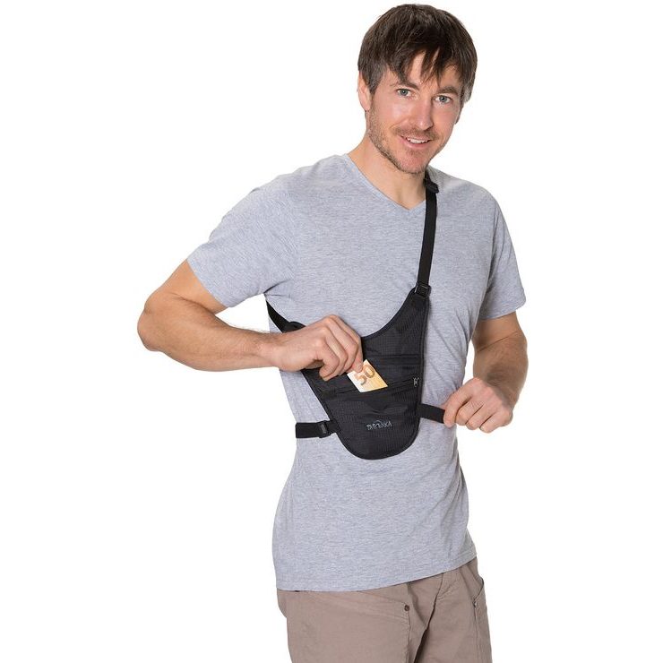 TATONKA Skin Chest Holster, black - pouzdro s připevněním na hruď