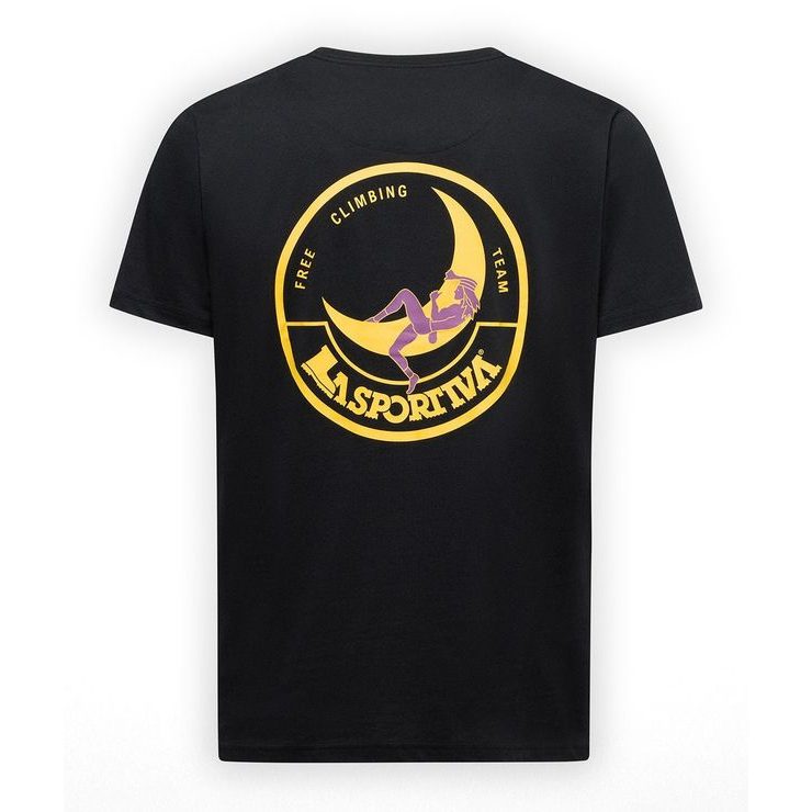 LA SPORTIVA Climbing on the Moon T-Shirt M Nero/Giallo