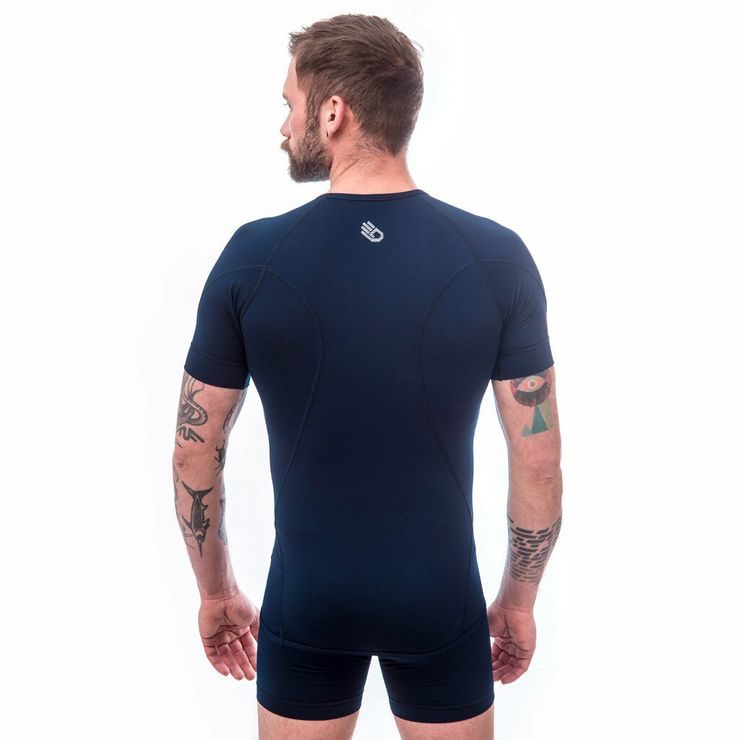 SENSOR COOLMAX TECH pánské triko kr.rukáv deep blue