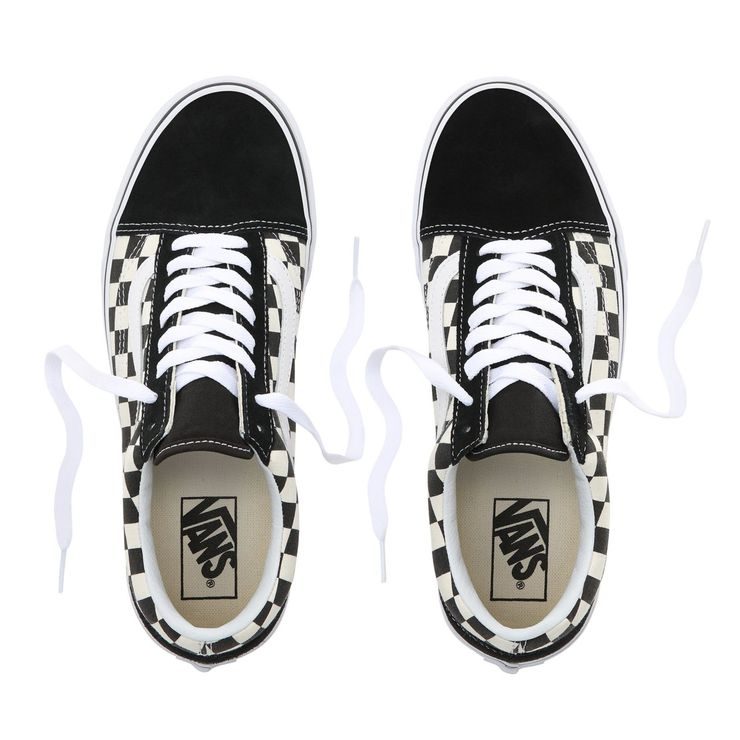 VANS PRIMARY CHECK OLD SKOOL SHOES, (Primary Check) black/white