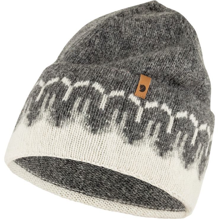 FJÄLLRÄVEN Övik Path Knit Beanie, Chalk White-Grey
