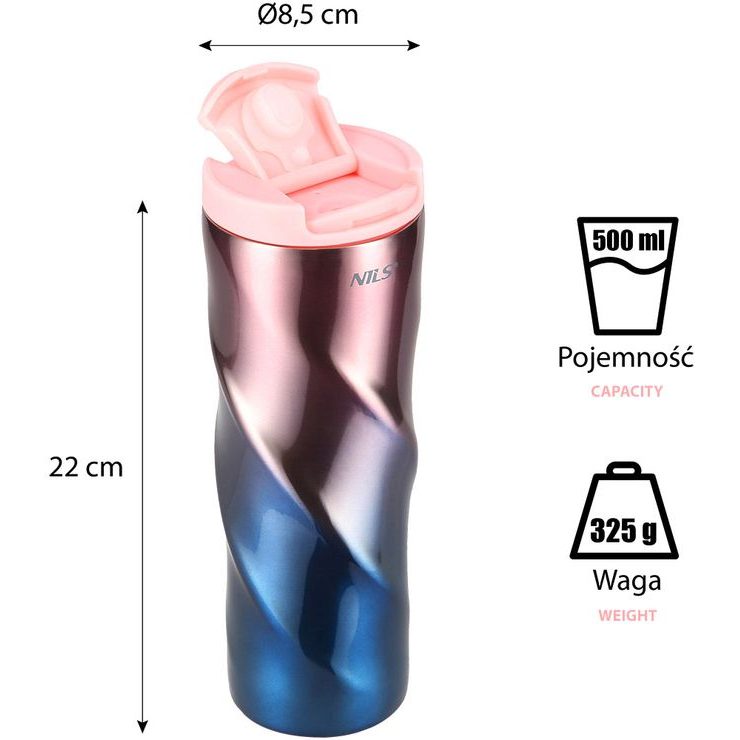 NILS Camp NCB22 500ml růžový