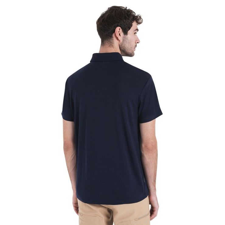 ICEBREAKER M Mer 150 Tech Lite III SS Polo MIDNIGHT NAVY