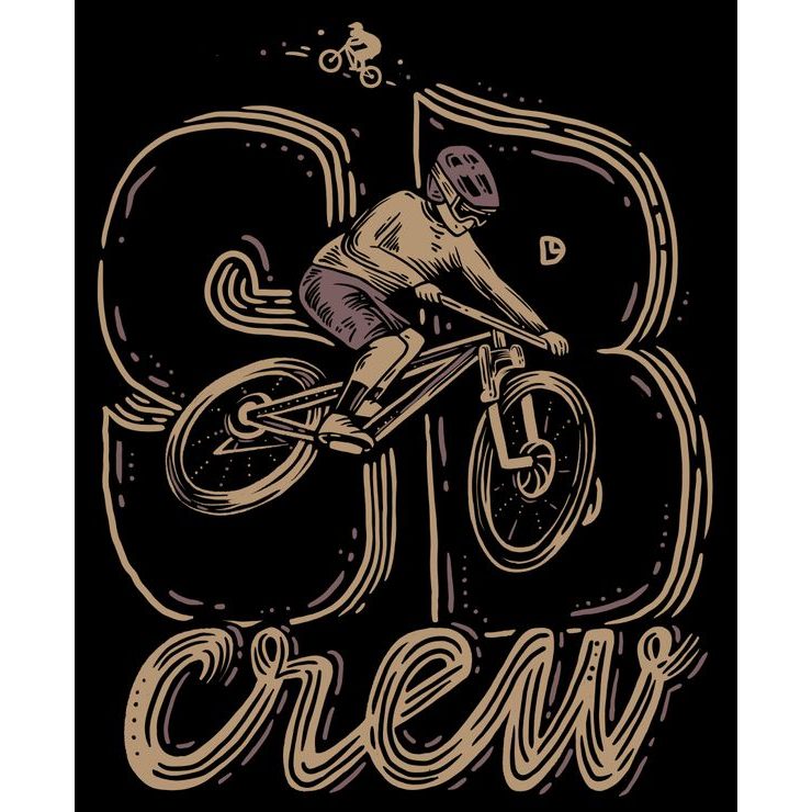 SUMMIT BIKES Organic Longsleeve SB crew, black