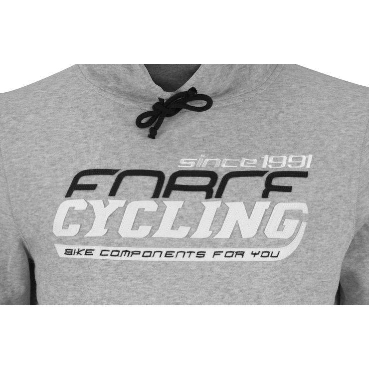 FORCE CYCLING přes hlavu s kapucí, šedá-JUNIOR