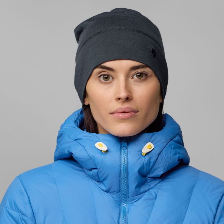 FJÄLLRÄVEN Abisko Lite Wool Beanie Dark Navy