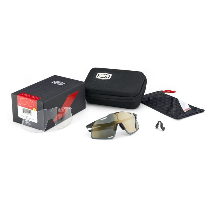 100% HYPERCRAFT - Matte Stone Grey - HiPER Silver Mirror Lens