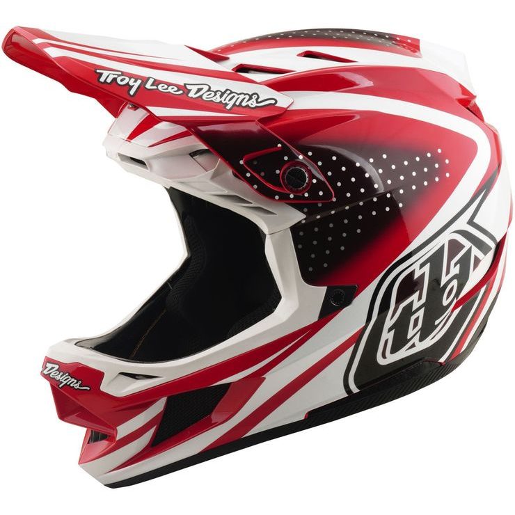 TROY LEE DESIGNS D4 POLYACRYLITE MIPS THE LINE FIRE / WHITE