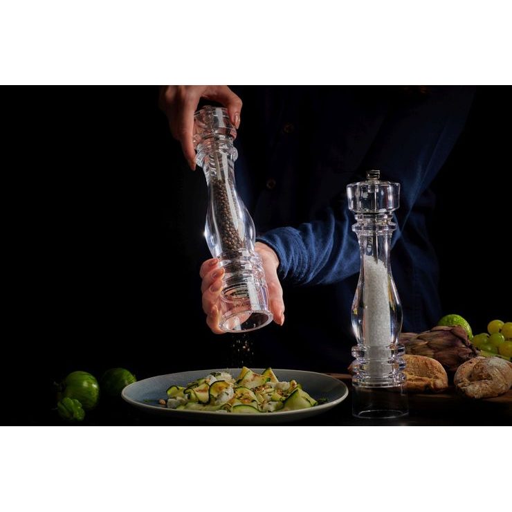 COLE&MASON Set of salt and pepper grinders London Acrylic Precision+ 22 cm