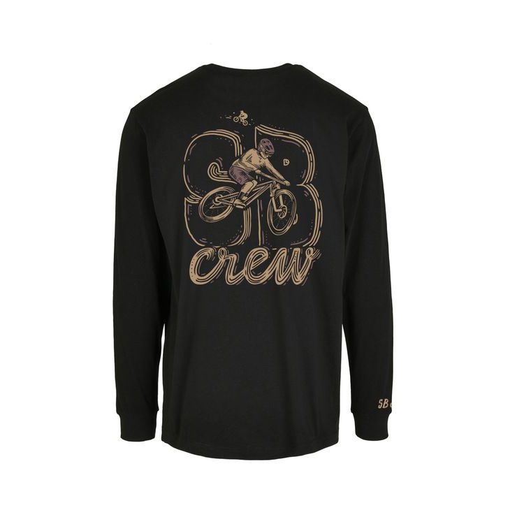 SUMMIT BIKES Organic Longsleeve SB crew, black