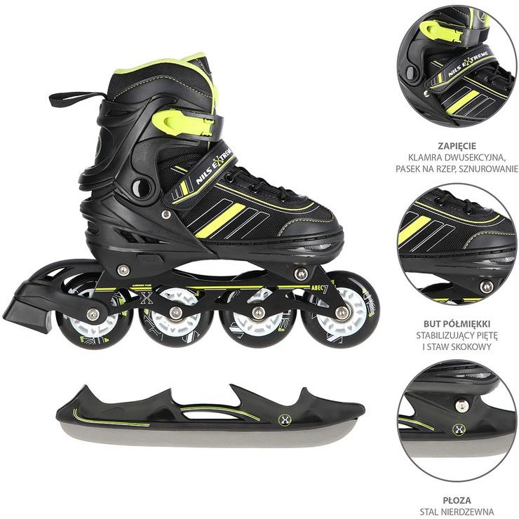 NILS Extreme NH18191 2v1 černo-žluté