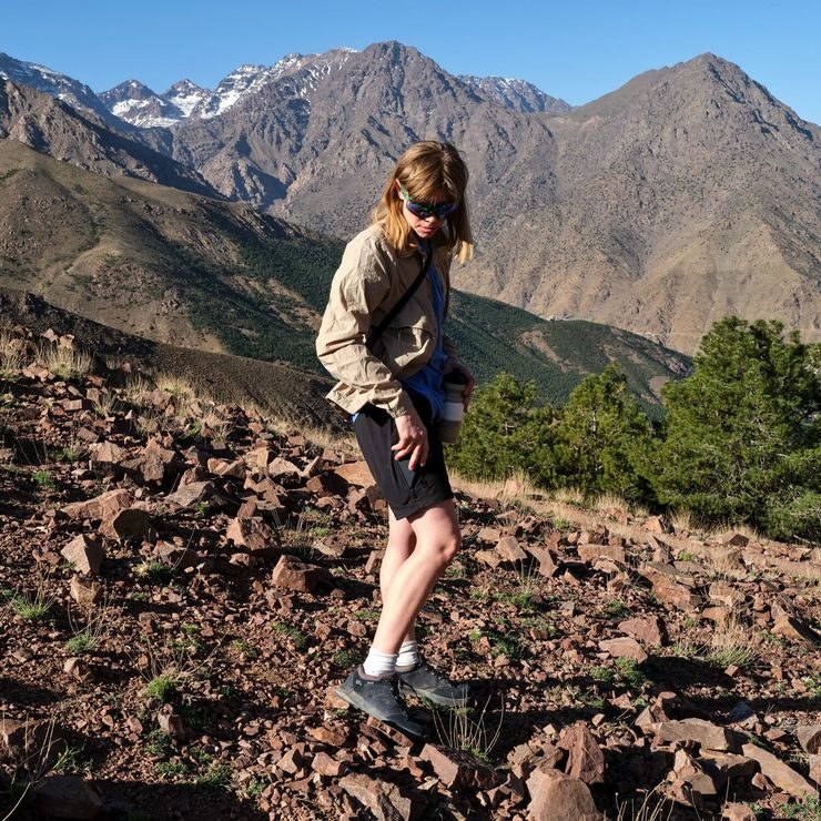 FJÄLLRÄVEN Hoja Hybrid Shorts W Suede Brown