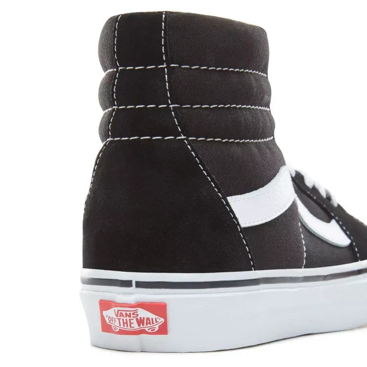 VANS SK8-HI, BLACK/BLACK/WHITE