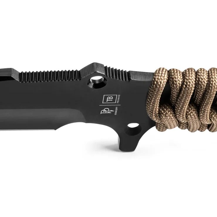 TB OUTDOOR MARAUDEUR PARACORD 550 ® COYOTE BROWN / SMOOTH BLADE + KYDEX SHEATH SMOOTH