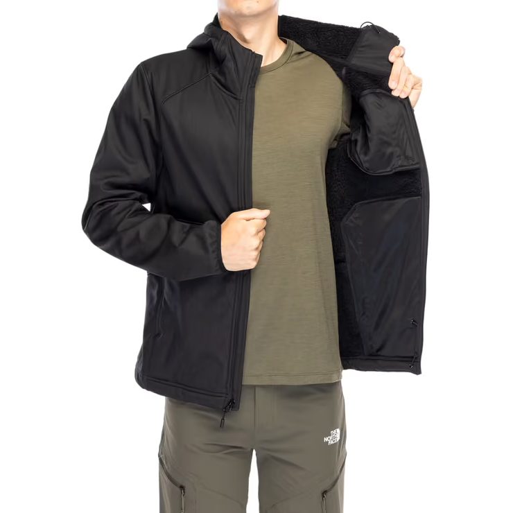 THE NORTH FACE M QUEST HOODED SOFTSHELL, TNF Black-NPF