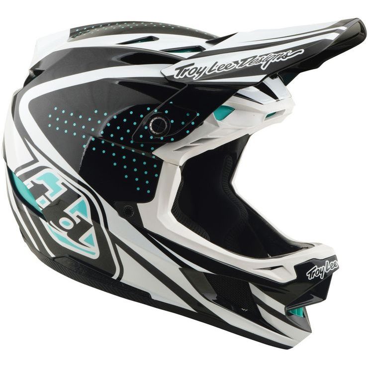 TROY LEE DESIGNS D4 POLYACRYLITE MIPS THE LINE CHARCOAL / WHITE