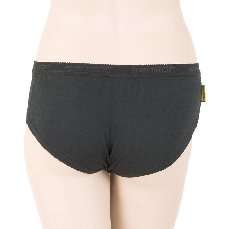 SENSOR MERINO ACTIVE dámské kalhotky, černá