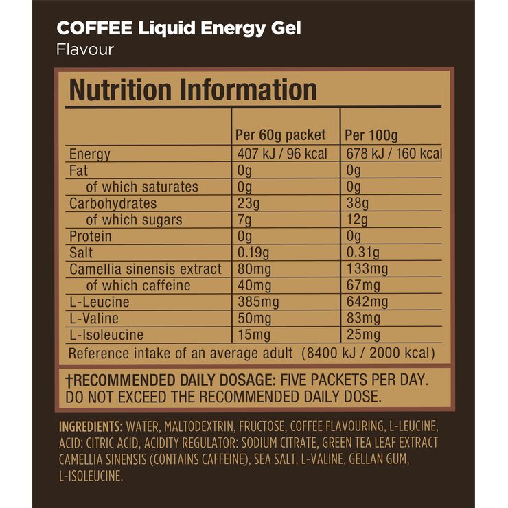 GU Liquid Energy Gel 60 g Coffee