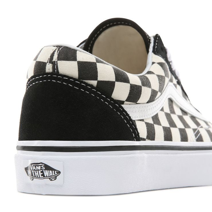 VANS PRIMARY CHECK OLD SKOOL SHOES, (Primary Check) black/white