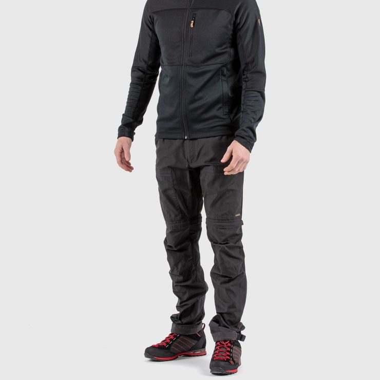 FJÄLLRÄVEN Abisko Lite Trekking Zip-off M Reg Dark Grey-Black