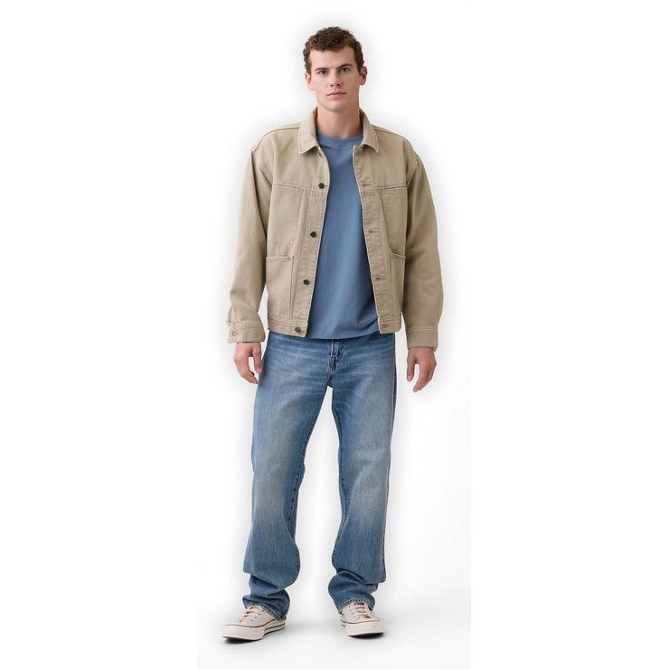 GAP 887948-01 Tričko s logem Vintage Soft Modrá