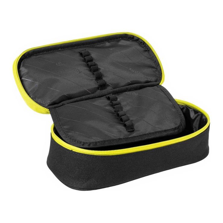 MEATFLY Pencil Case L Safety Green/Black