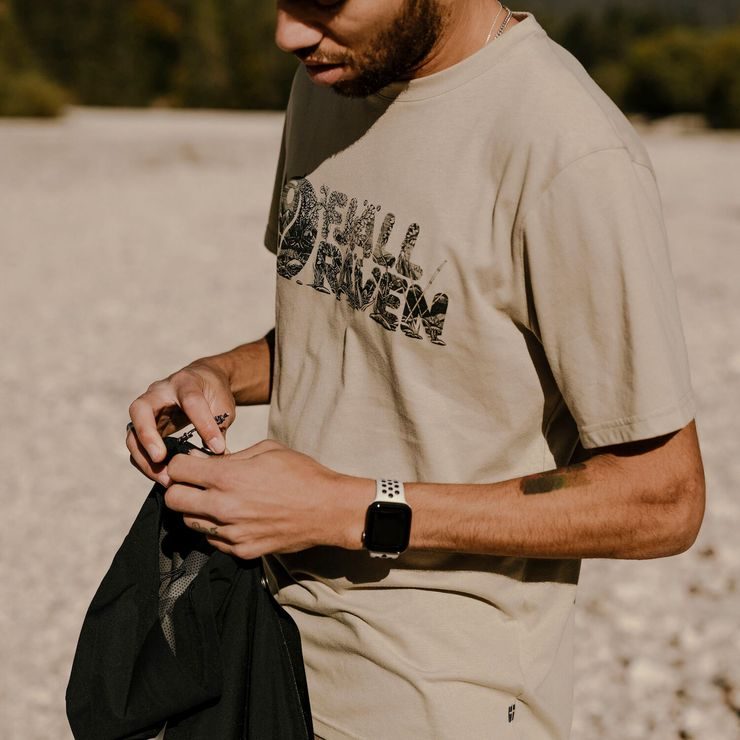 FJÄLLRÄVEN Lush Logo T-shirt M Fossil
