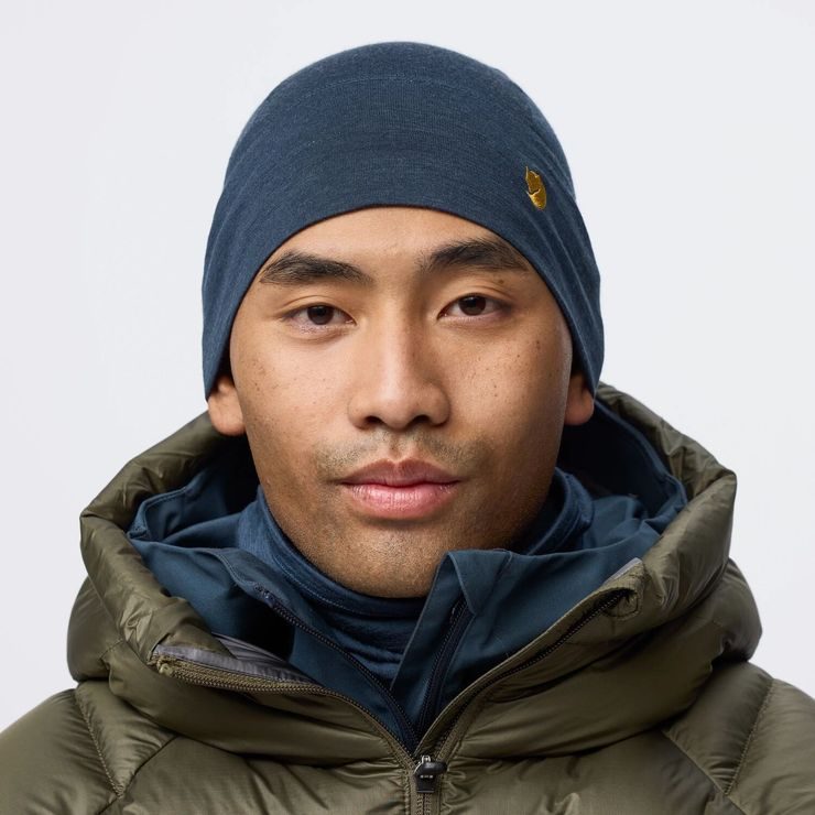 FJÄLLRÄVEN Bergtagen Merino Beanie Mountain Blue